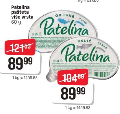 Patelina pašteta više vrsta