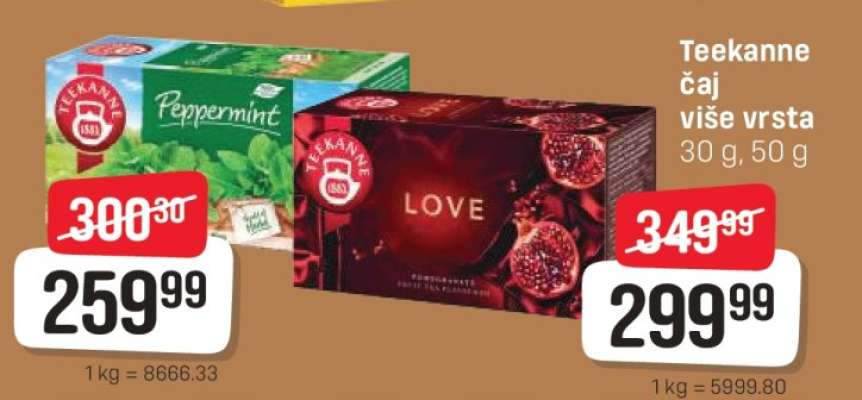 Teekanne čaj više vrsta