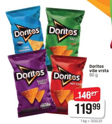 Doritos više vrsta