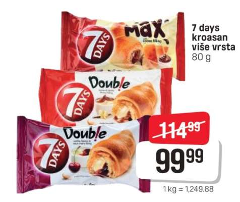 7 days kroasan više vrsta