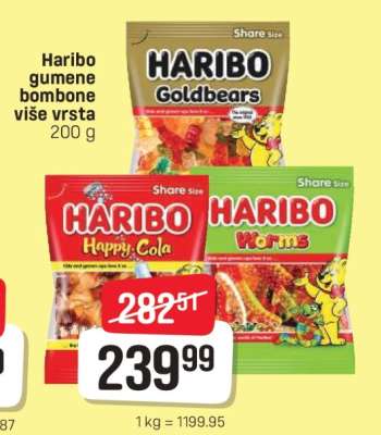 Haribo Gumene bombone Više vrsta