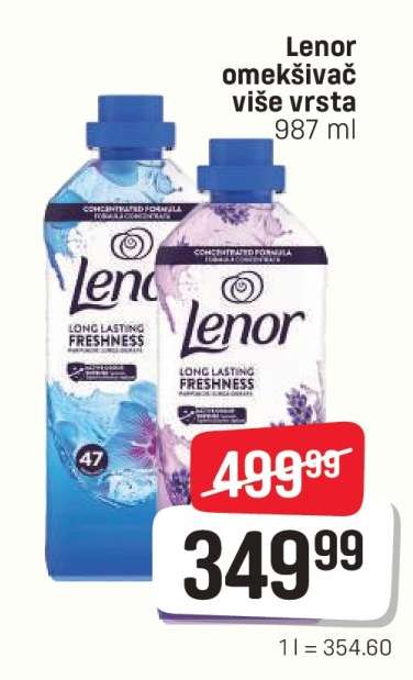 Lenor omekšivač više vrsta