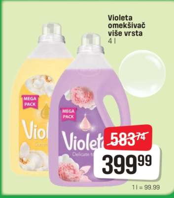 Violeta omekšivač, više vrsta