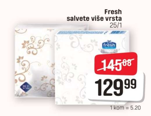 Fresh salvete više vrsta