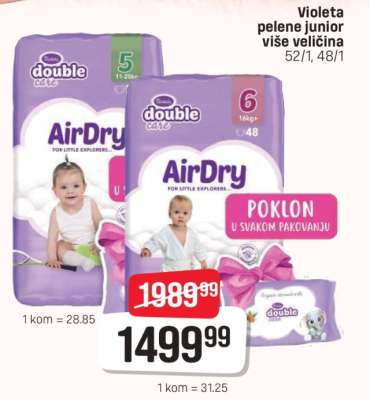 Violeta pelene junior više veličina