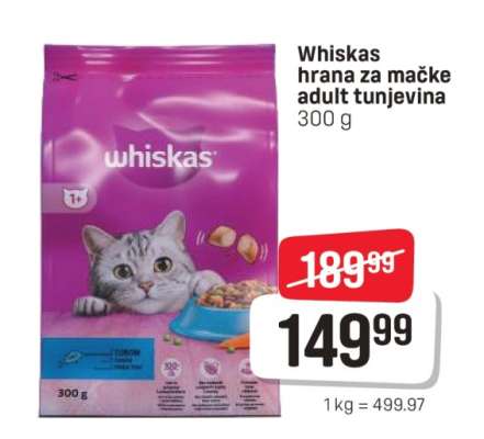 Whiskas hrana za mačke adult tunjevina