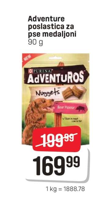 Adventure poslastica za pse medaljoni