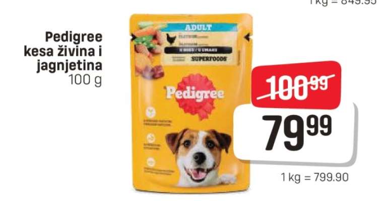 Pedigree kesa živina i jagnjetina