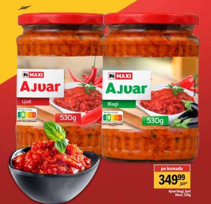 Ajvar blagi ljuti Maxi , 530g