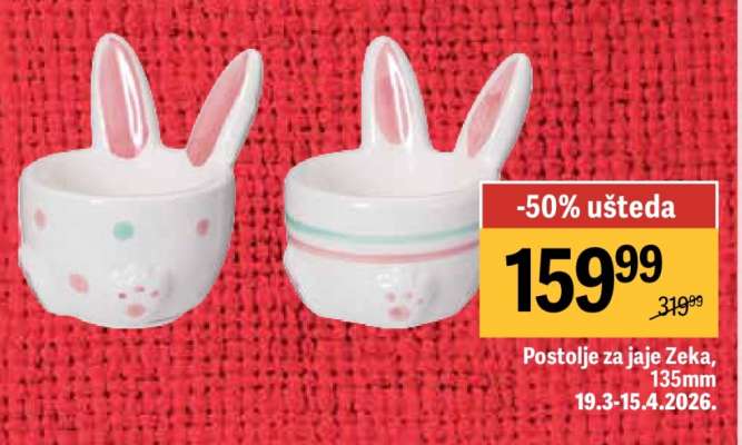 Postolje za jaje Zeka 135mm