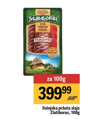 Svinjska pršuta slajs Zlatiborac 100g