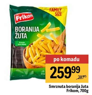 Smrznuta boranija žuta Frikom 700g