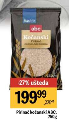 Pirinač kočanski ABC 750g