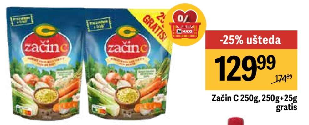 Začin C, 250g/250g+25g gratis
