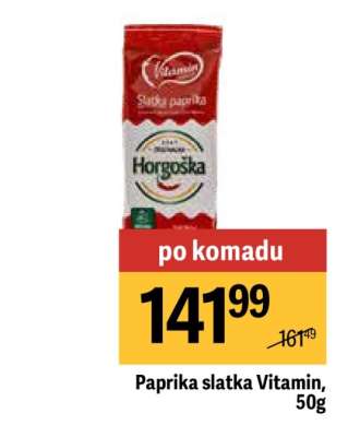 Paprika slatka Vitamin, 50g