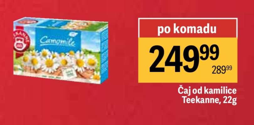 Čaj od kamilice Teekanne 22g