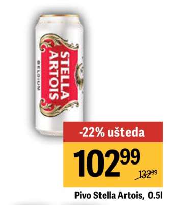 Pivo Stella Artois 0.5l