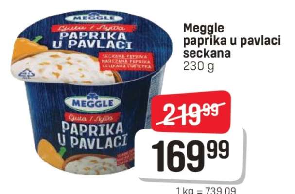 Meggle paprika u pavlaci seckana