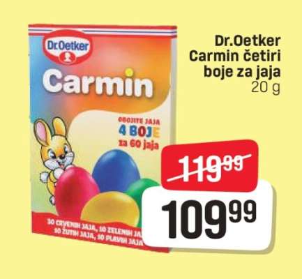 Dr.Oetker Carmin četiri boje za jaja