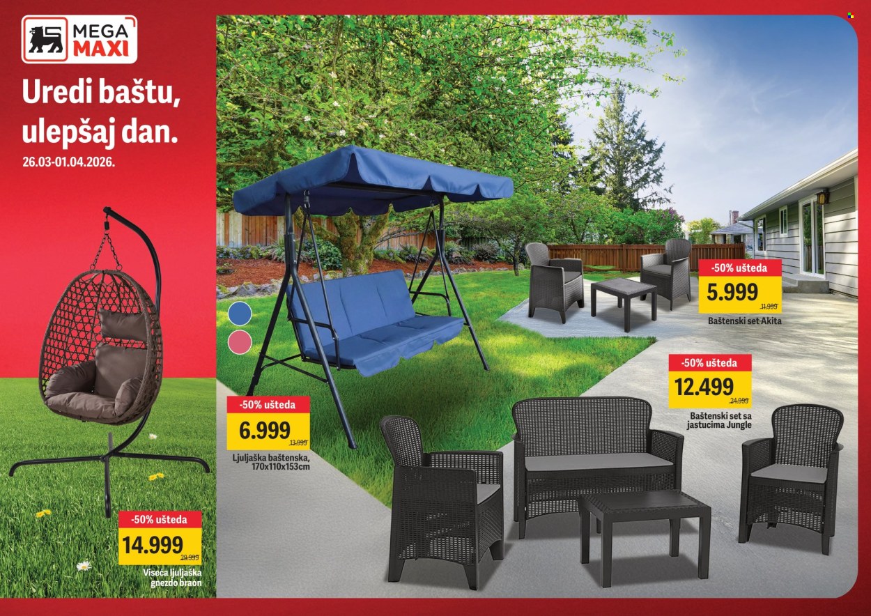 Mega Maxi katalog - 26.03.2026 - 01.04.2026. Stranica 1