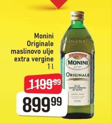 Monini originale maslinovo ulje extra vergine 1 l