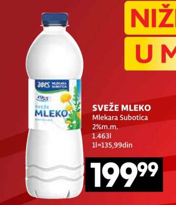 sveže mleko