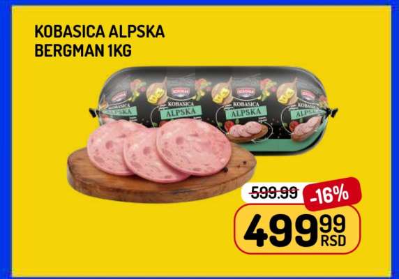 KOBASICA ALPSKA BERGMAN 1kg