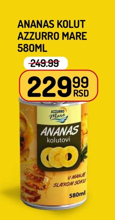 ANANAS KOLUT AZZURRO MARE 580ml
