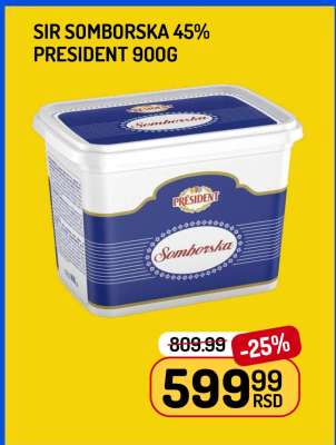 SIR SOMBORSKA 45% PRESIDENT 900g