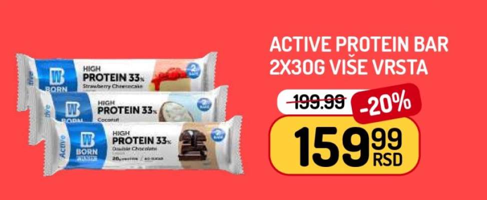 ACTIVE PROTEIN BAR 2x30g