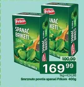 Smrznuto povrće spanać Frikom