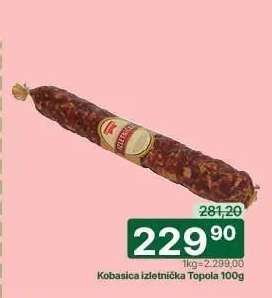 Kobasica izletnička Topola 100g