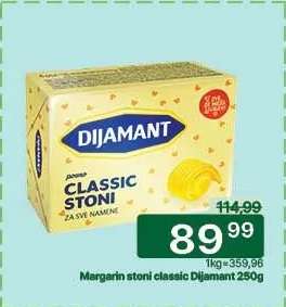 Margarin stoni classic Dijamant 250g