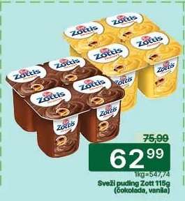 Sveži puding Zott 115g