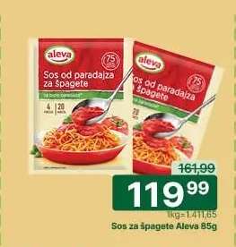 Sos za špagete Aleva 85g