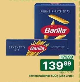 Testenina Barilla 500g