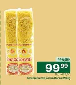 Testenina zob kocka Borzal 200g