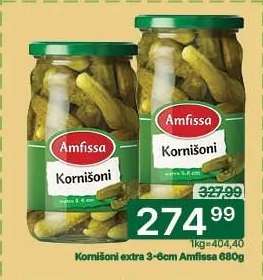 Kornišoni extra 3-6cm Amfissa 680g