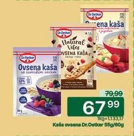 Kaša ovsena Dr.Oetker 55g/60g