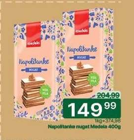 Napolitanke nugat Medevle