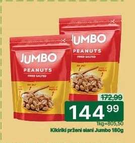 Kikiriki praženi slani Jumbo 180g