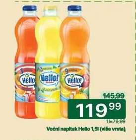 Voćni napitak Hello 1,5l