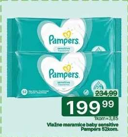 Vlažne maramice baby sensitive Pampers 52kom.