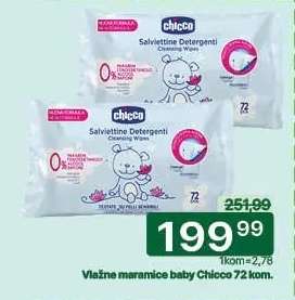 Vlažne maramice baby Chicco 72 kom.
