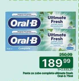Pasta za zube complete ultimate fresh Oral-B 75ml