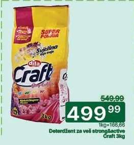Deterdžent za veš strong&active Craft 3kg