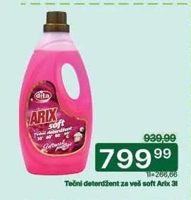Tečni deterdžent za veš soft Arix 3l