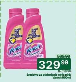 Sredstvo za otklanjanje mrlja pink Vanish 500ml