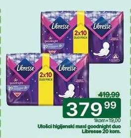 Ulošci higijenski maxi goodnight duo Libresse 20 kom.