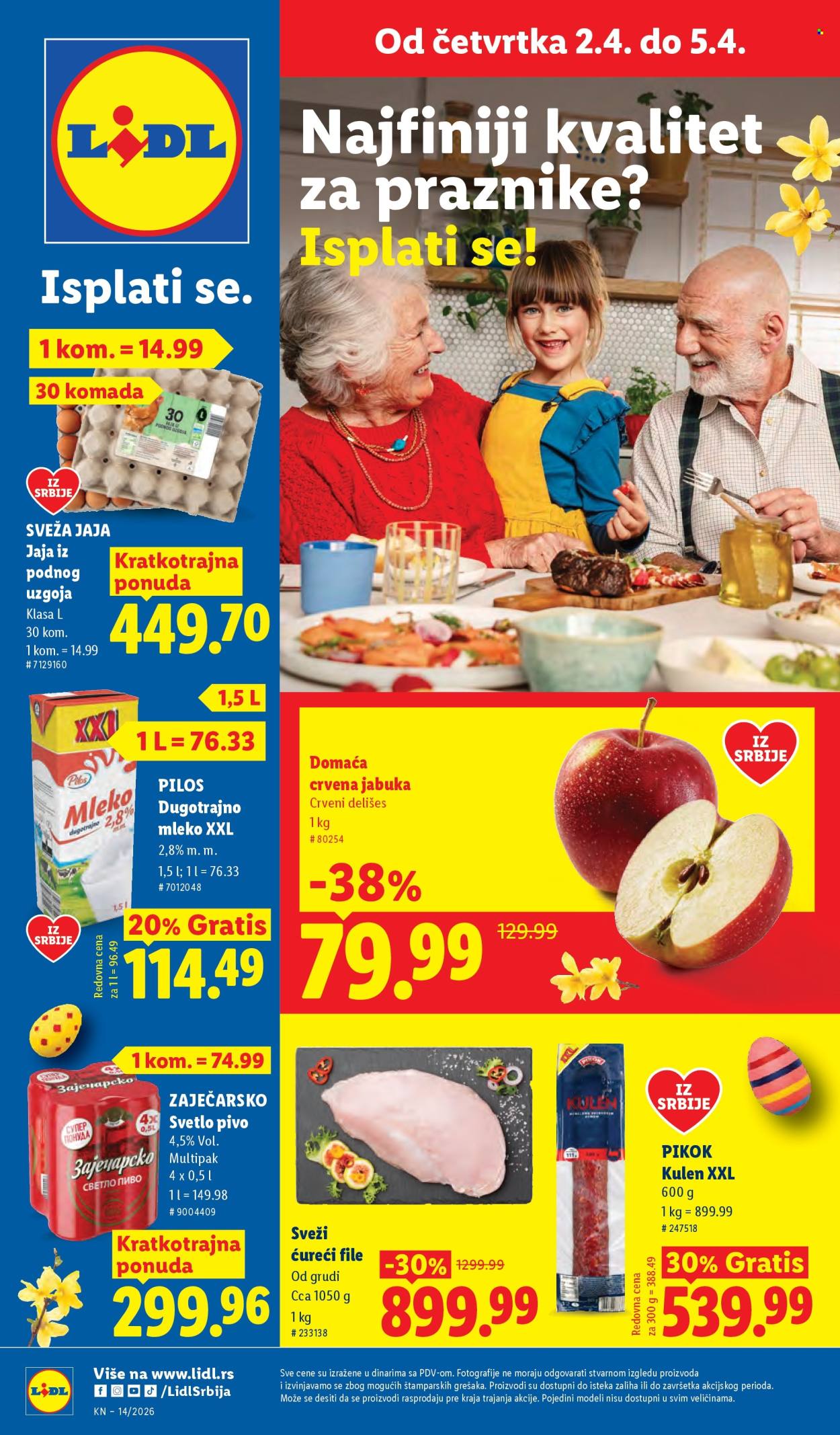 Lidl katalog - 02.04.2026 - 08.04.2026. Stranica 1